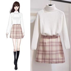 Sweater + skirt set